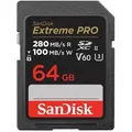 SanDisk SD Extreme Pro 64GB UHS-II 280MB/s V60 Speicherkarte