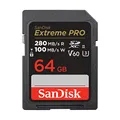 SanDisk Extreme PRO SDXC UHS-II Speicherkarte V60 64 GB (280 MB/s, 6K, 4K UHD, U3, C10, Rescue PRO Deluxe)