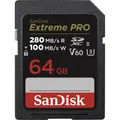 Sandisk Extreme PRO SDXC 64 GB-Speicherkarte-Wasserfest-SDXC-UHS II Card-schwarz
