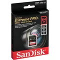 SanDisk Extreme Pro SDXC 64GB UHS-II C10 U3 V60 SD Karte