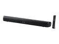 SHARP HT-SB107 2.0-Kanal Bluetooth-Soundbar 90 W, schlanker TV-Lautsprecher mit kabellosem Musik-Streaming, kräftigem Bass, optischem Eingang, AUX und Wandmontage