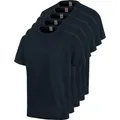 WÜRTH MODYF Arbeitsshirts für Herren im 5er Pack in Marine - bequemes T-Shirt für Arbeit und Freizeit aus Baumwolle - in der Größe S
