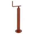 DEMA Stütze 40mm Vierkant – Stützfuß, Anhängerstütze, Kurbelstütze, mechanisch, 250 kg Tragkraft, 175 mm Hub, stabil, verzinkt, höhenverstellbar