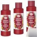 usy Bundle für Hela Curry Gewürz Ketchup extra hot 3er Pack (3x300ml Flasche) + usy Block