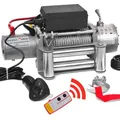 ROTFUCHS Elektrische Seilwinde 12v mit Funkfernbedienung – 5909 kg 13000 lbs, 6 PS Power Offroad 4x4 Motorwinde Bergewinde Forst Seilzug mit Stahlseil