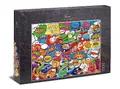 Ulmer Puzzleschmiede - Puzzle Boom! - Klassisches 1000 Teile Puzzle - originelle Comic-Wallpaper-Illustration - bunter pin-up-Stil für Junge & junggebliebene Puzzler