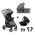 Hauck Buggy Shop N Care Trio Set Grey inkl. Babyschale und Zubehör TOP