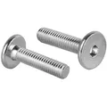 Prima-Online Schraube Flachkopfschrauben Möbelschrauben Möbelverbinder M6 ISK 4mm Typ KF 25 mm