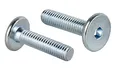 woplus Flachkopfschrauben Möbelschrauben Möbelverbinder Stahl Verzinkt M6 x 25mm Flachkopf Antrieb:Innensechskant SW4 (10 Stück M6 x 25mm)