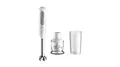 Braun Stabmixer MultiQuick 5 MQ50201M, PowerBell Plus Technologie, 21 Geschwindigkeitsstufen+Turbo, EasyClick System Plus, Edelstahlschaft, 350ml Zerkleinerer & 600ml Becher, 1000W, Weiß