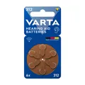 VARTA Hearing Aid Batteries 312 Hörgeräte Batterie (6er Blister)