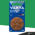 1 x VARTA Hearing Aid Batteries 312 - 6er Packung