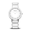 BERING Damenuhr Quarz Edelstahl Keramik Saphirglas 3 bar wasserdicht 11435-754