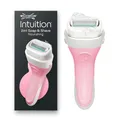 Wilkinson Sword Intuition 2in1 Soap & Shave Nourishing Rasierer für Frauen, Integrierte Vegane Seife, Damenrasiergriff Plus 1 Ersatzklinge