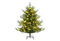 COSTWAY Künstlicher Weihnachtsbaum, 135cm, 160 warmweiße LEDs, 8 Lichtmodi