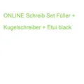 ONLINE Schreib Set Füller + Kugelschreiber + Etui black (4014421345738)