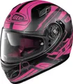 X-Lite X-661 Honeycomb N-Com Helm, schwarz matt/pink, XXS (54)