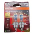 Osram NIGHT BREAKER 220, H4, +220% mehr Helligkeit, Halogen-Scheinwerferlampe, 6