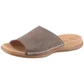Gabor Pantolette, Keilabsatz, Sommerschuh, Schlappen in schlichter Form braun 41 EU (7,5 UK)
