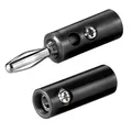 Bananenstecker Bananenbuchse Set Schwarz 4mm Kupplung Banana Lautsprecherkabel