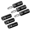 3x Bananenstecker Bananenbuchse Set 4mm Kupplung Banana Lautsprecherkabel