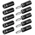 5x Bananenstecker Bananenbuchse Set 4mm Kupplung Banana Lautsprecherkabel