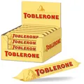 Toblerone Schokolade Riegel – Feine Schweizer Milchschokolade mit Honig- und Mandelnougat – 24 x 35g