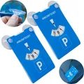 Parkscheibe Parking Disc Parkkarte mit Saugnapf Befestigung Auto Parkuhr Pappe