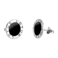 Lotus Silver LP1299-4/4 Ohrstecker Ohrringe "Trendy" Schwarz 10 mm