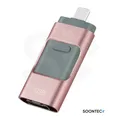 128 GB 3.0 USB-Stick Memory Stick 3 in1 MICRO USB/PC/iPhone Rosa