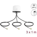 Delock 4G MIMO Dualband WiFi 6 Antenne 2 x SMA + 1 x RP-SMA (4G, WLAN) (81472)