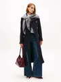 Tommy Hilfiger Dreieckstuch TOMMY SCRIPT CASH, aus Kaschmirmix mit Logo-Stickerei, Maße 150 x 110 cm