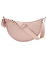 LARKSON Umhängetasche Solveig Small Halbmondtasche für Damen und Herren, Stylische Crossbody Bag in Halbmond Form, Rosa