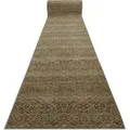 Keshan Wolle Läufer 1044/53533 Orientalisch Beige / Grün 100cm Green 100x440 Cm