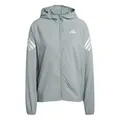 adidas Women's ADI365 Running Iconic Hooded Jacket, Wonder Sage, S
