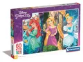 Clementoni 26416 Maxi Princess – Puzzle 60 Teile ab 4 Jahren, farbenfrohes Kinderpuzzle mit extra großen Puzzleteilen, Geschicklichkeitsspiel für Kinder
