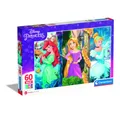 Clementoni® Puzzle CLEMENTONI Puzzle Disney-Prinzessinnen: MAXI 60 Stück, Puzzleteile