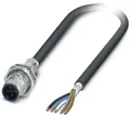 Phoenix Contact 1419409 Sensor-/Aktor-Einbausteckverbinder M12 Stecker, Einbau 1.00m Polzahl Sensore
