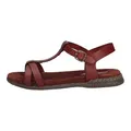 Josef Seibel Damen Sandaletten Fabricia 01, Frauen Sandalen,Weite G (Normal),Freizeitschuhe,offene Schuhe,Strandschuhe,Rubin,41 EU