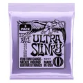 Ernie Ball Ultra Slinky Nickelwound E-Gitarrensaiten, 3er-Pack, Stärke 10-48