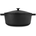 BRIZOLL 6L Ø28cm Gusseisen Topf mit Deckel aus Gusseisen Gusseisentopf Brotbacken Kochtopf