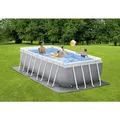 INTEX Pool "Prism Quadra ", LxB: 400 x 200 x 122 cm, Rechteckig, Grau