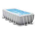 Intex Frame Swimming Pool Set "Prism Quadra III", grau, 400 x 200 x 122 cm, Inkl. Kartuschenfilteranlage