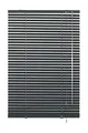 Gardinia Alu-Jalousie, Sicht-, Licht- und Blendschutz, Wand- und Deckenmontage, Alle Montage-Teile inklusive, Aluminium-Jalousie, Schiefergrau, 60 x 175 cm (BxH), 30782
