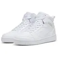 PUMA REBOUND V6 Sneaker knöchelhoch, wasserabweisendes Obermaterial, weiche Innensohle weiß 44,5 EU