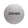 Durable Türschild Picto rund (Ziehen, 65 mm) metallic silber, 490161