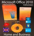 Microsoft Office Home and Business 2010 Vollversion Englisch Box, DVD + SP1 OVP