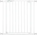 Hauck Türschutzgitter Clear Step Autoclose 2, White, auch als Treppenschutzgitter verwendbar, 75-80, flacher Durchgang