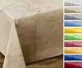 Wachstuchtischdecke abwischbar, OVAL RUND ECKIG, fleckenabweisende Gartentischdecke Marmorstein, zuschneidbare Wachstuch Tischdecke (Rund 120 cm, Beige)