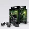 Elvish Würfel Set schwarz & weiß (7) (leicht beschädigte Verpackung)